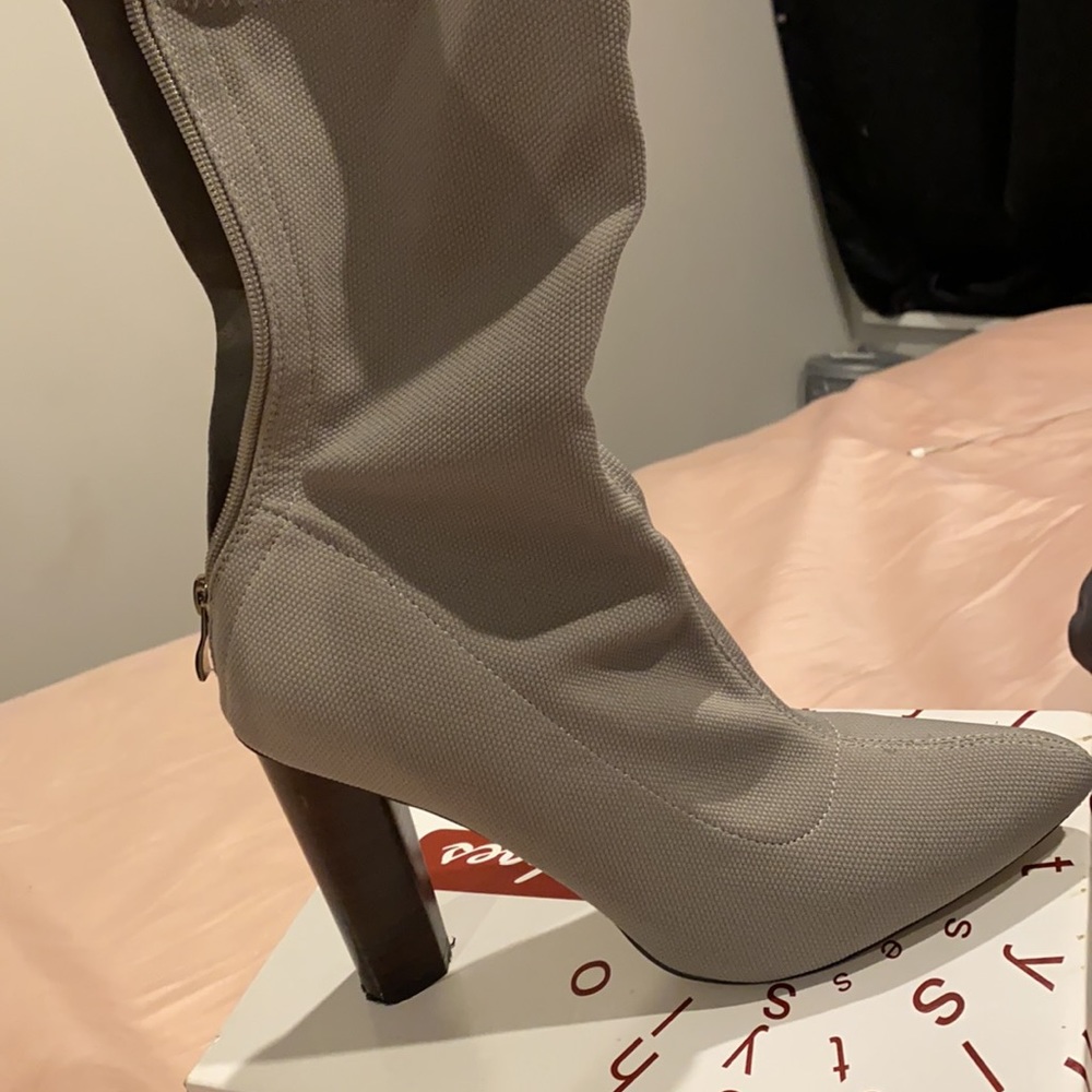 Grey booties